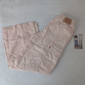 Levi's Cargo Bottoms For Girl's Size 10 Pink.